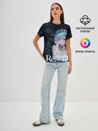 Женская базовая футболка / Рем Re:Zero