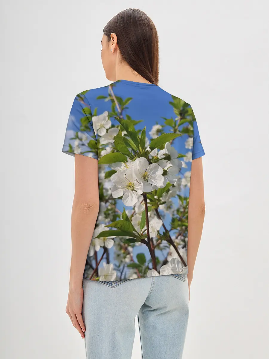 Женская базовая футболка / Цвет вишни