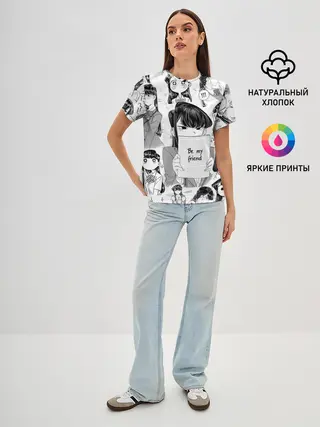 Женская базовая футболка / Be my friend