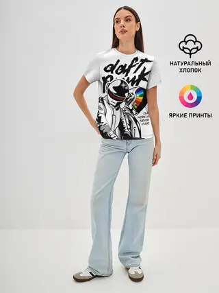 Женская базовая футболка / Daft Punk