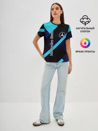 Женская базовая футболка / Mercedes Benz
