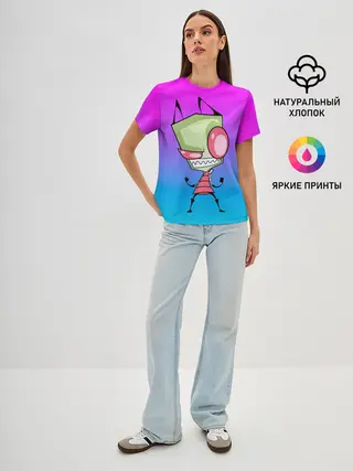 Женская базовая футболка / Захватчик Зим