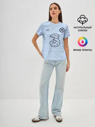 Женская базовая футболка / CHELSEA выездная сезон 20/21