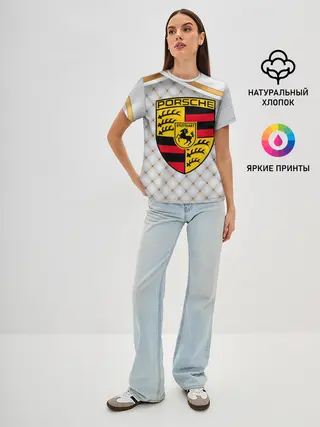 Женская базовая футболка / PORSCHE