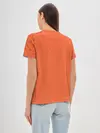 Женская базовая футболка / Джоджо хомяк на оранжевом