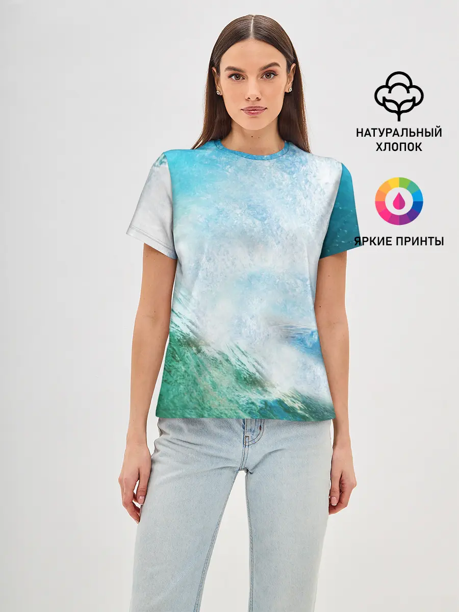 Женская базовая футболка / Волны | Океан