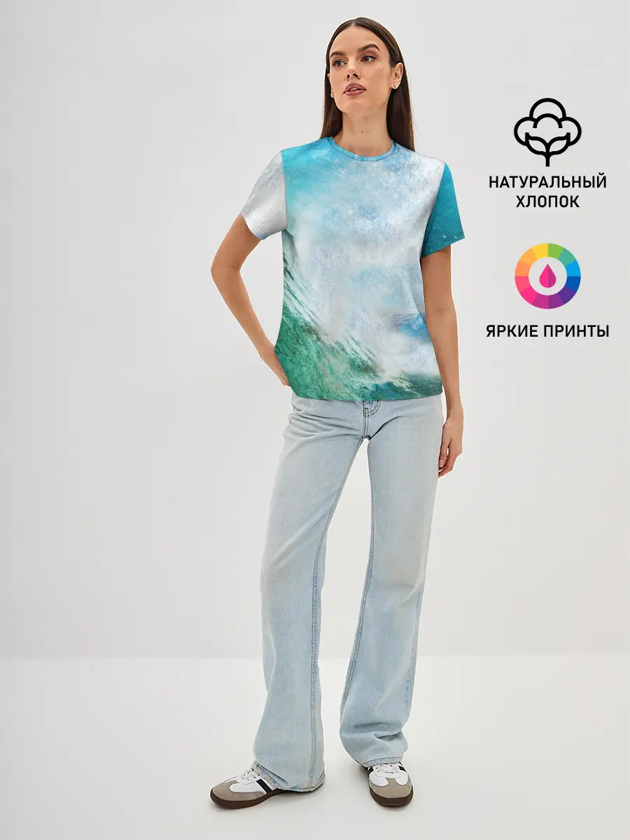 Женская базовая футболка / Волны | Океан