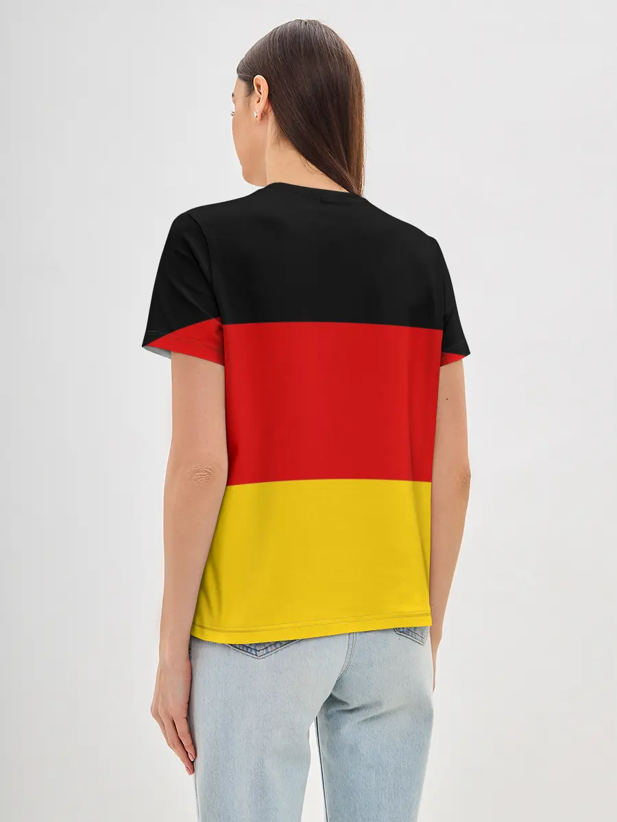 Женская базовая футболка / Сборная Германии флаг