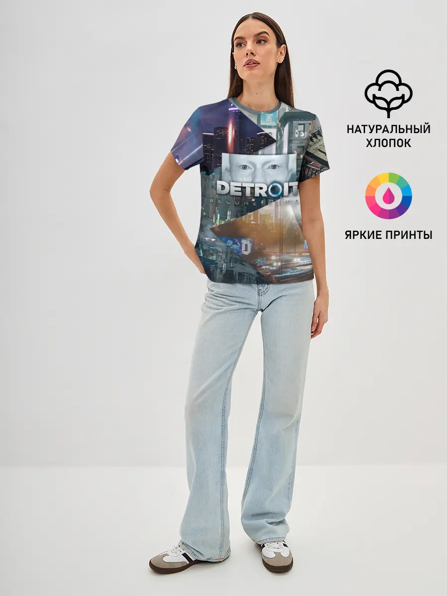 Женская базовая футболка / Detroit: Become Human