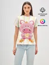 Женская базовая футболка / Поросенок love
