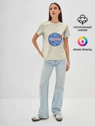 Женская базовая футболка / Nasa x Rocket league