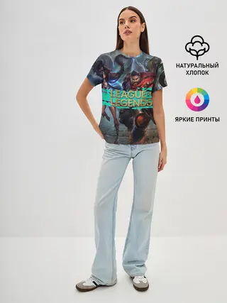 Женская базовая футболка / Персонажи | LOL