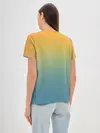 Женская базовая футболка / Мягкий летний градиент