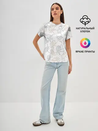 Женская базовая футболка / Ползучие жучки