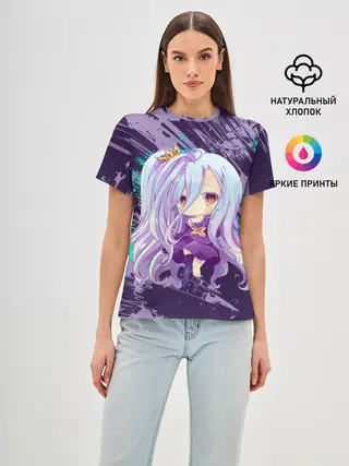 Женская базовая футболка / Shiro art