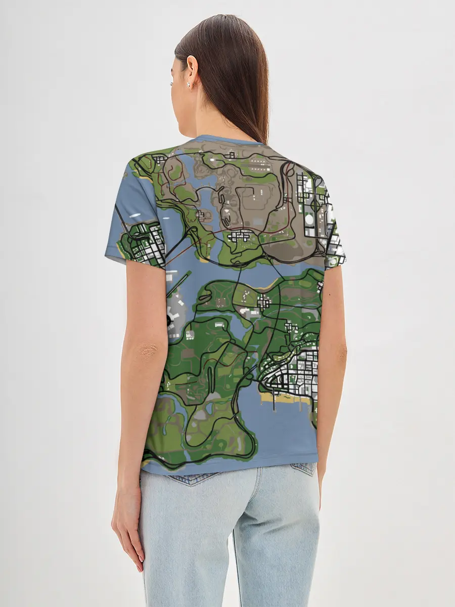 Женская базовая футболка / San andreas