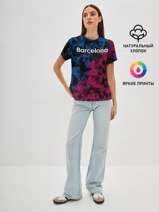 Женская базовая футболка / ФК Барселона