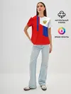 Женская базовая футболка / RUSSIA SPORT | РОССИЯ ТРИКОЛОР