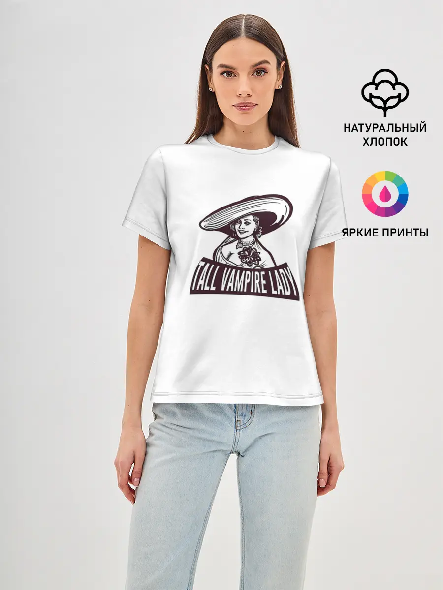 Женская базовая футболка / Tall Vampire Lady