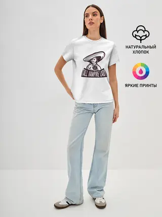 Женская базовая футболка / Tall Vampire Lady