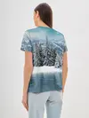 Женская базовая футболка / Зимний лес