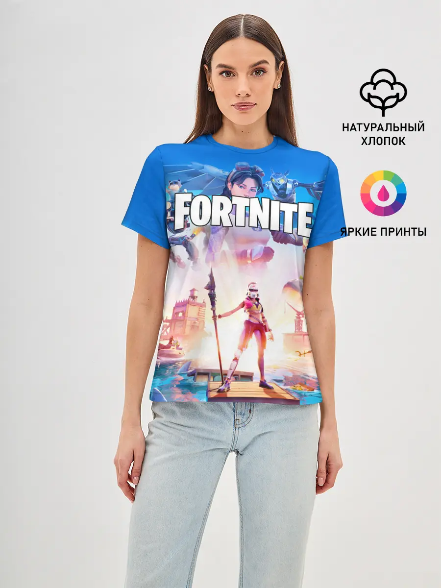 Женская базовая футболка / ФОРТНАЙТ 3 СЕЗОН