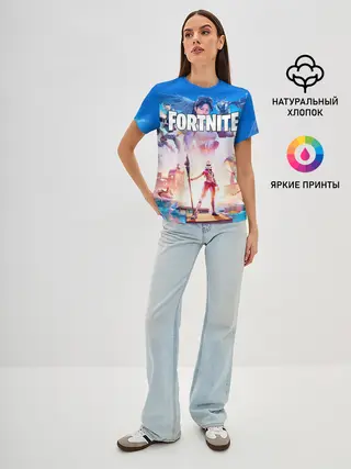 Женская базовая футболка / ФОРТНАЙТ 3 СЕЗОН