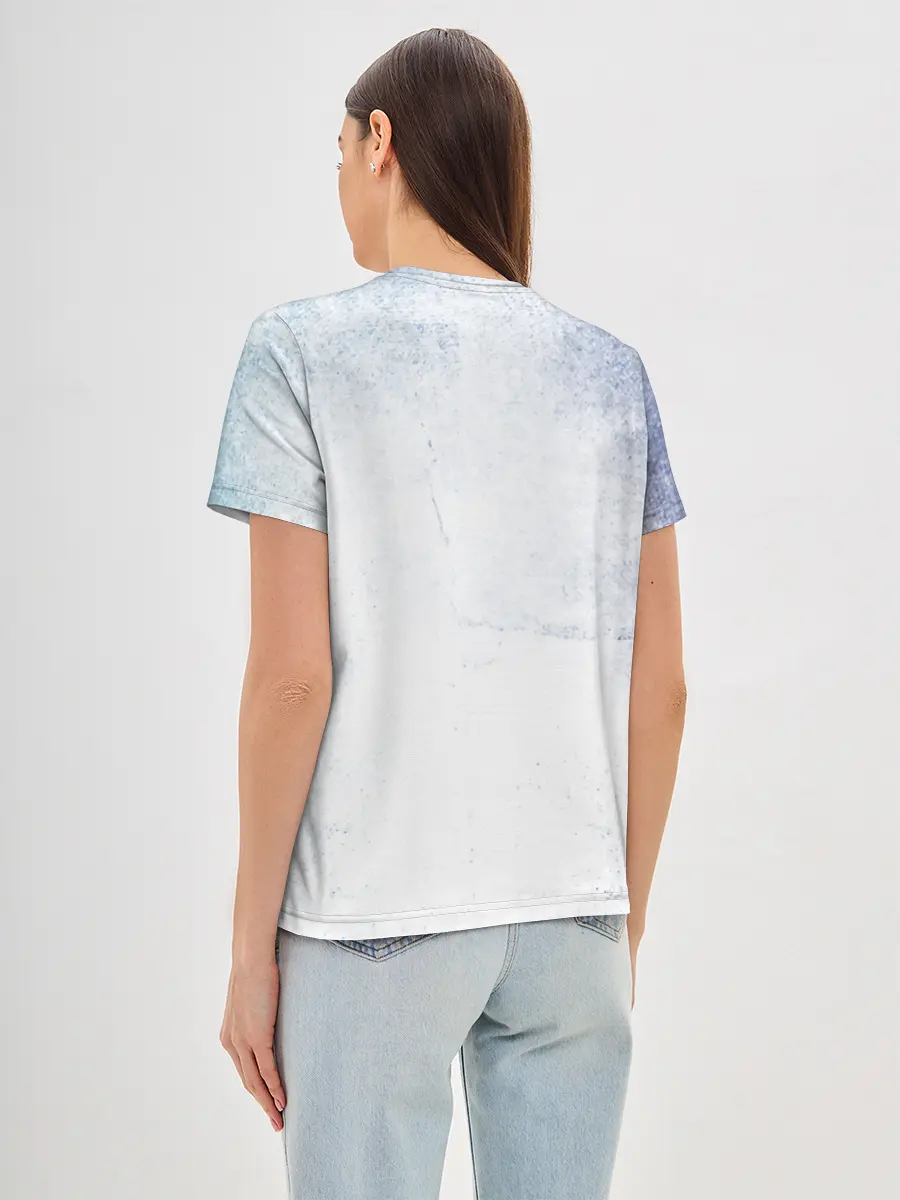 Женская базовая футболка / Стена Аста Чёрный клевер