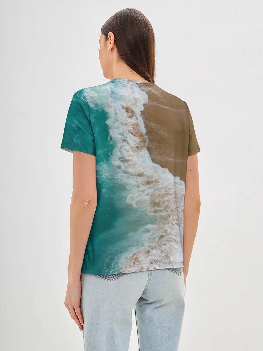 Женская базовая футболка / Пляж / beach