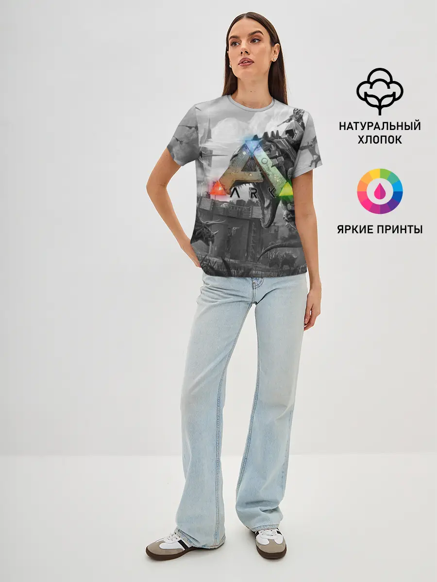 Женская базовая футболка / Ark Survival Evolved