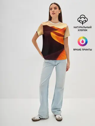 Женская базовая футболка / Пустыня дюна барханы