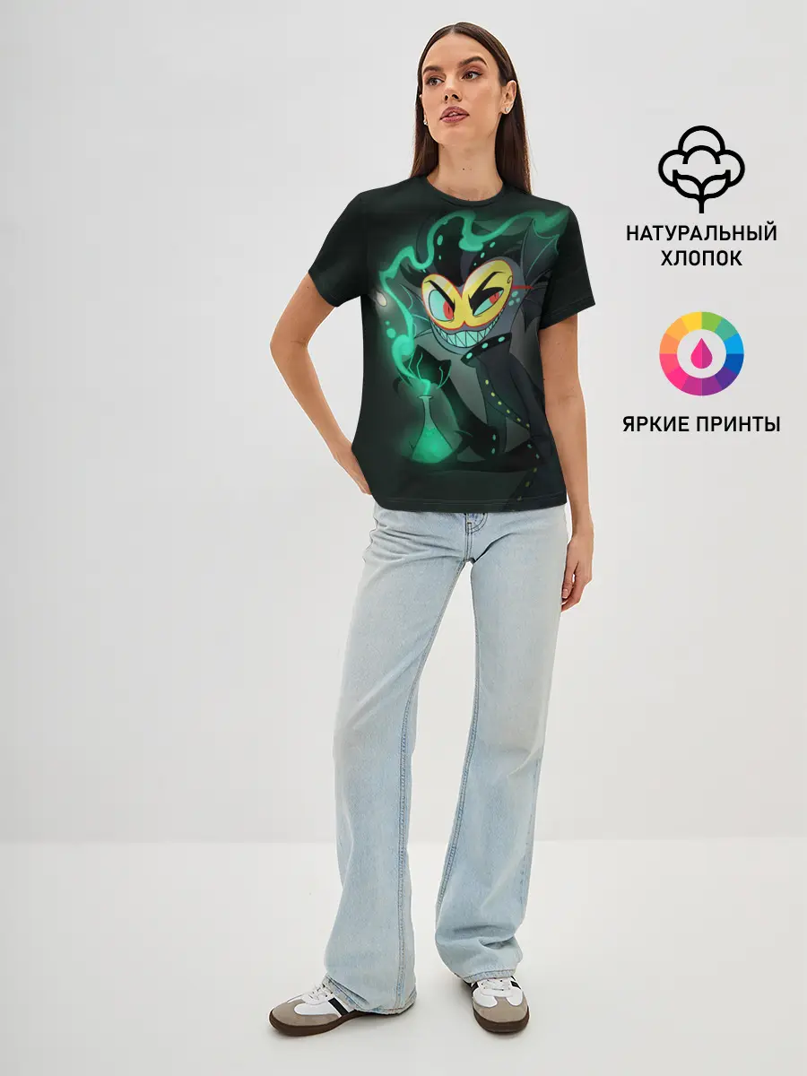 Женская базовая футболка / Отель Хазбин