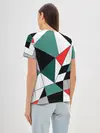 Женская базовая футболка / Абстрактный геометрический