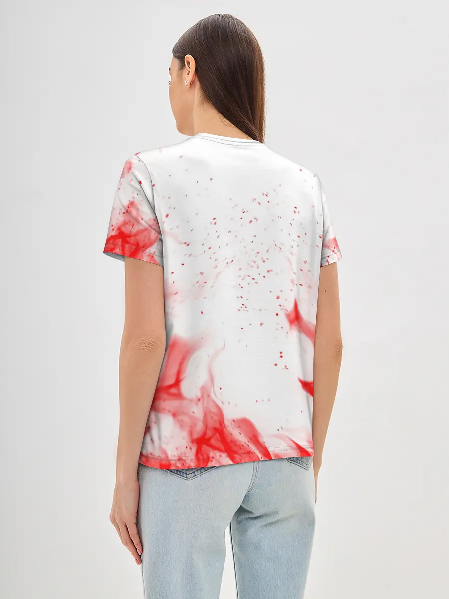 Женская базовая футболка / РОБЕРТ ЛЕВАНДОВСКИ / БАВАРИЯ