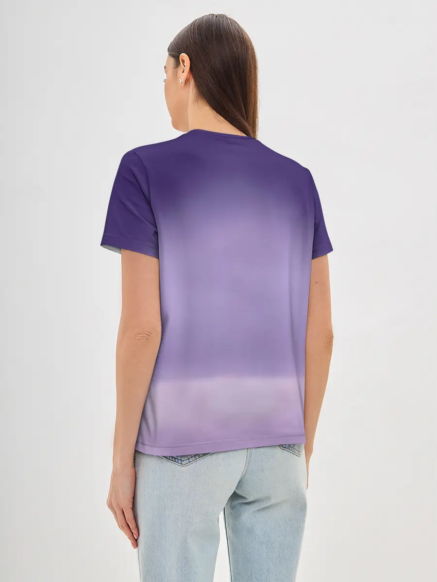 Женская базовая футболка / BTS. Purple