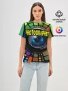 Женская базовая футболка / Фотограф и объектив