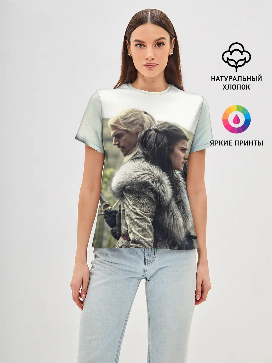 Женская базовая футболка / Ведьмак