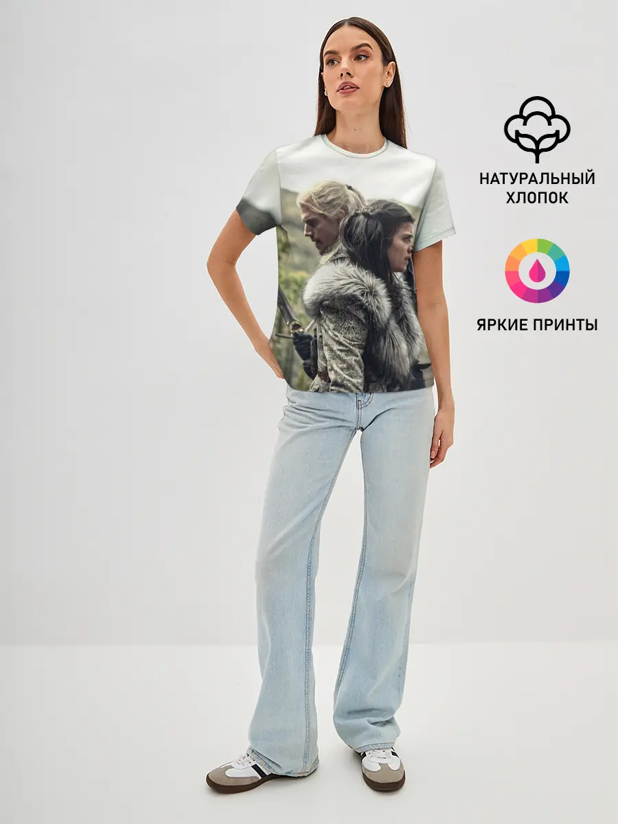 Женская базовая футболка / Ведьмак