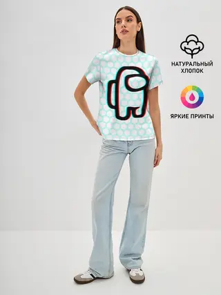 Женская базовая футболка / AMONG US / АМОНГ АС