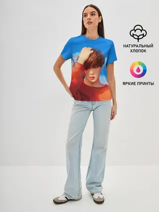 Женская базовая футболка / Park Jimin Art