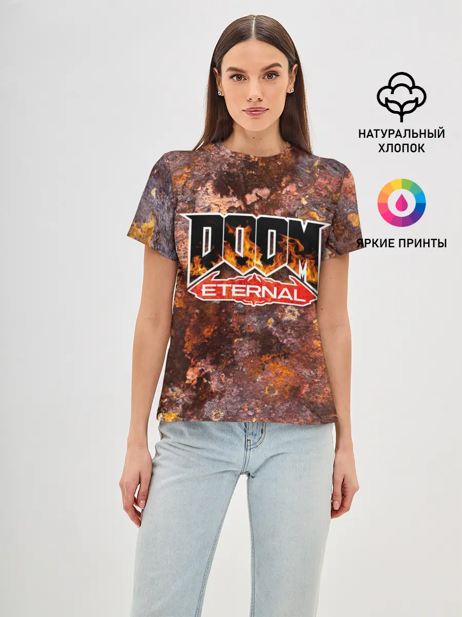 Женская базовая футболка / DOOM Eternal