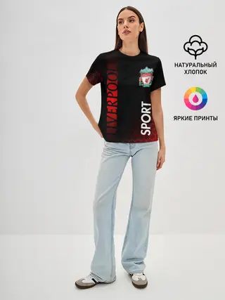 Женская базовая футболка / LIVERPOOL / ЛИВЕРПУЛЬ / СПОРТ