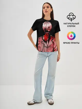 Женская базовая футболка / Канеки Кен