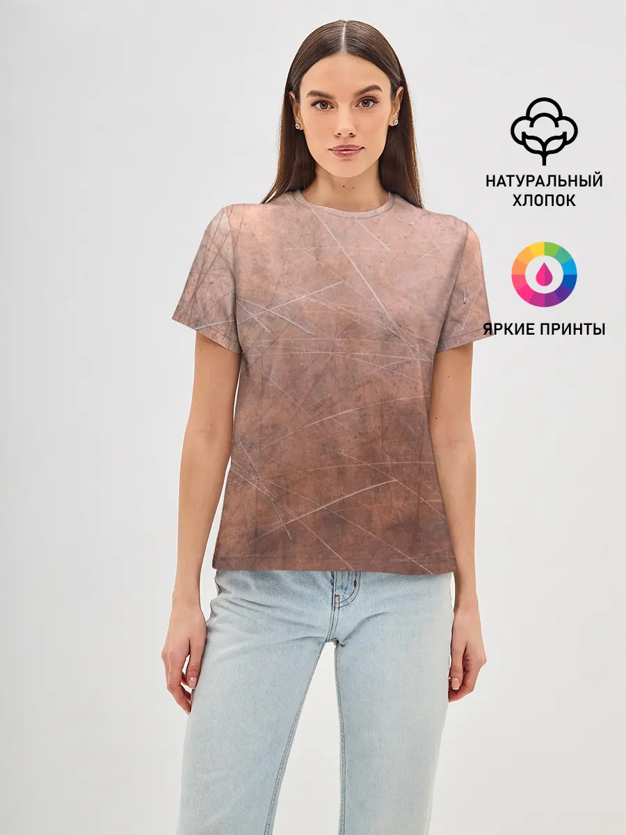 Женская базовая футболка / ЛАТУНЬ