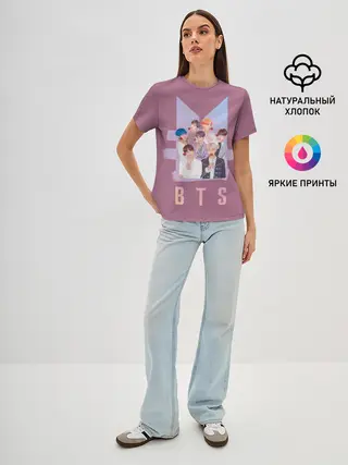 Женская базовая футболка / BTS