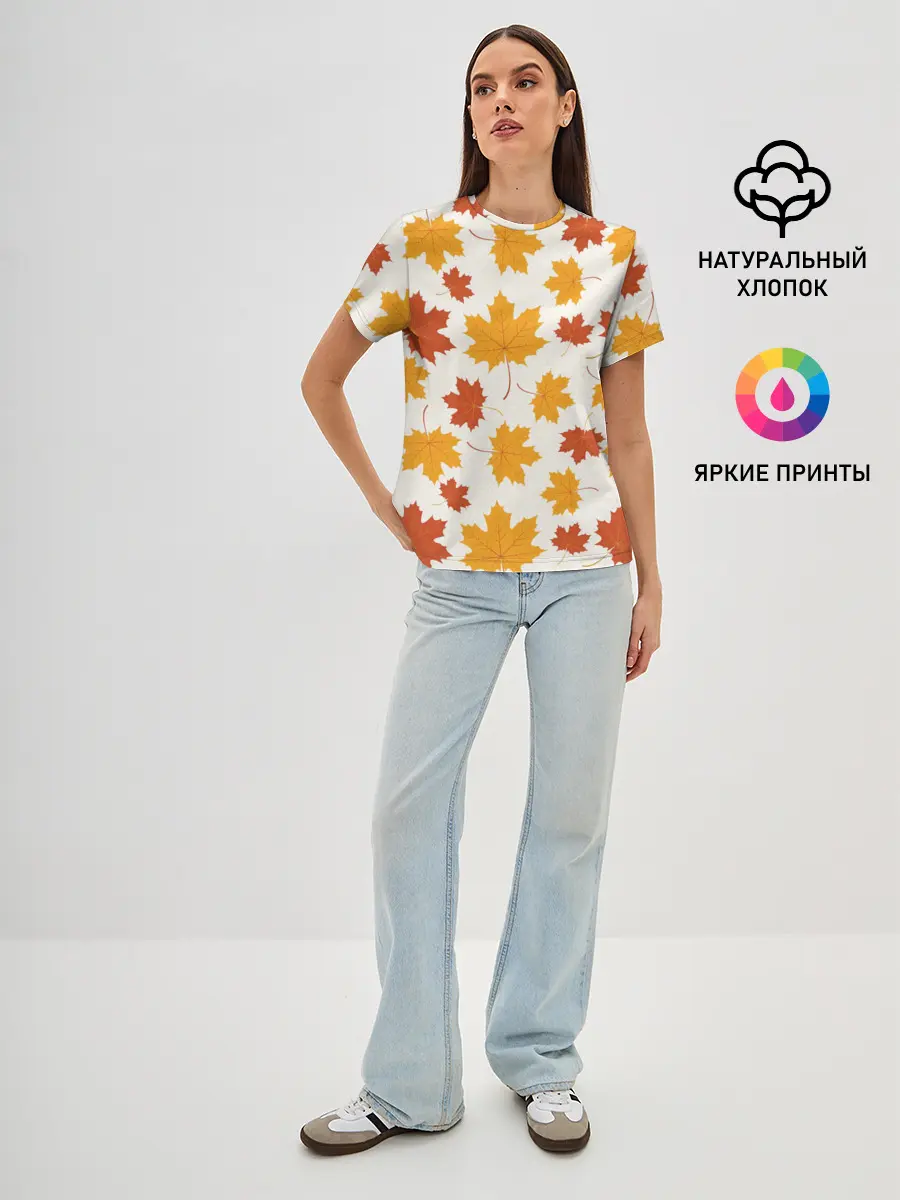 Женская базовая футболка / Осень / Autumn