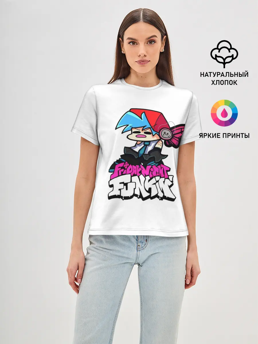 Женская базовая футболка / Бойфренд