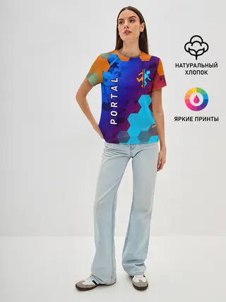 Женская базовая футболка / PORTAL / ПОРТАЛ