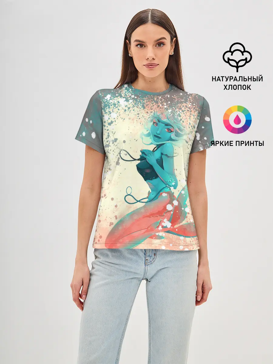 Женская базовая футболка / Русалочка | Mermaid