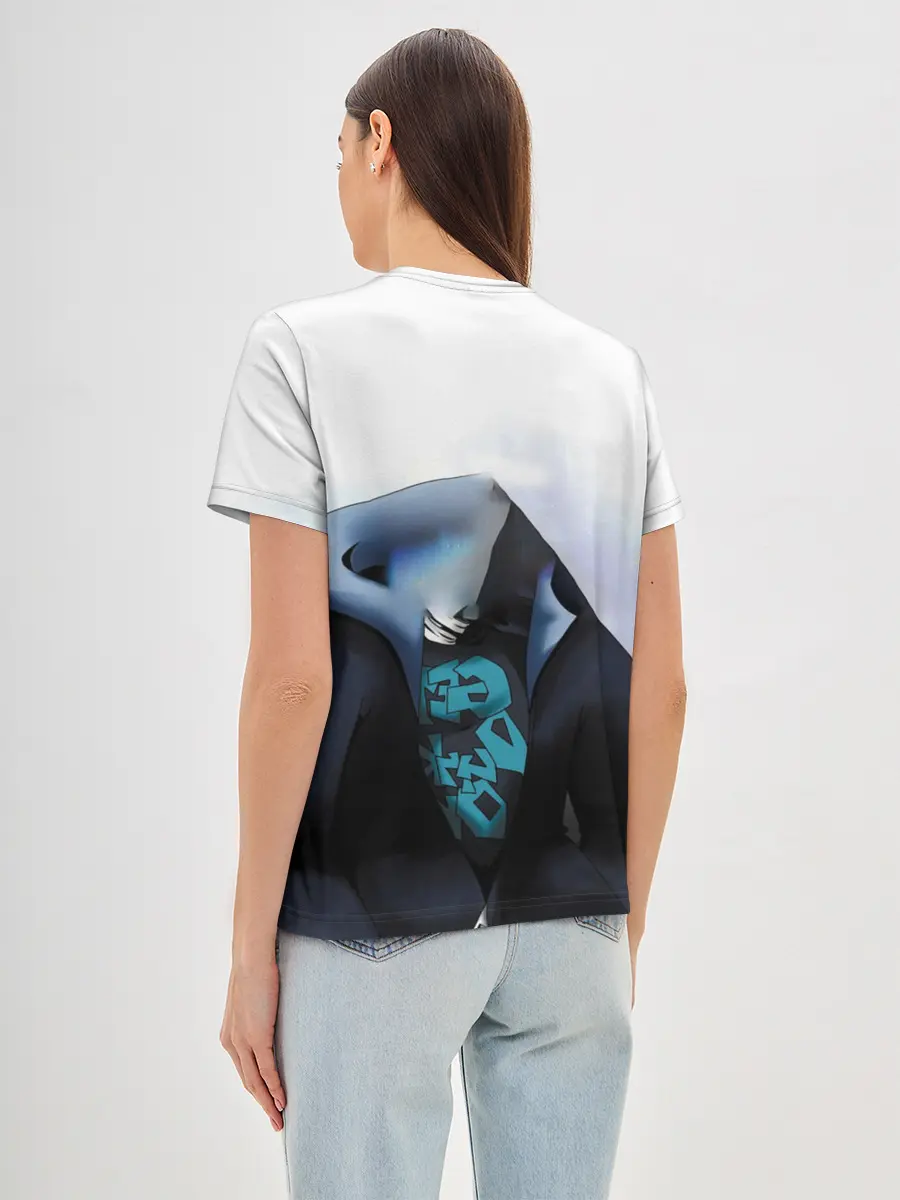 Женская базовая футболка / Скелет